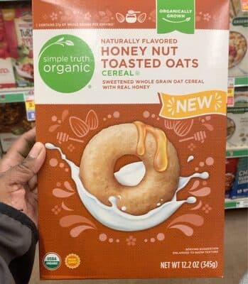 Honey Nut Toasted Oats Flavored Sweetened Whole Grain Oat Cereal