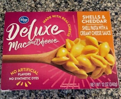 Shells & Cheddar Deluxe Mac and Cheese Shell Pasta with a Creamy Cheese Sauce