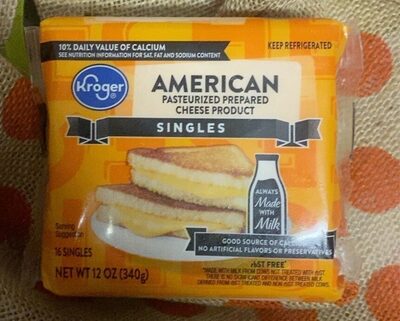 American Pasteurized Prepared Cheese Product Singles