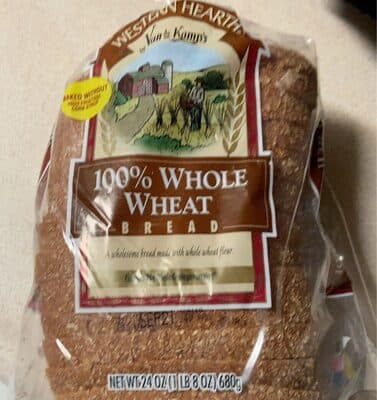 100% whole wheat bread