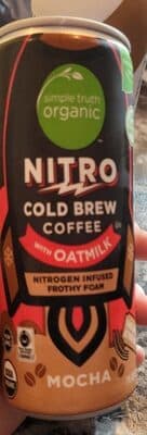 Mocha Nitro Cold Brew Coffee with Oatmilk