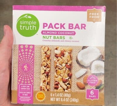 Almond coconut nut bars