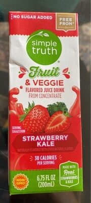 Fruit & Veggie flavored juice drink from concentrate