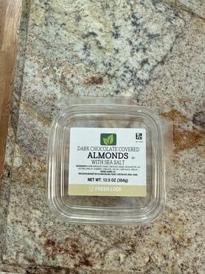 Dark Chocolate Covered Almonds With Sea Salt
