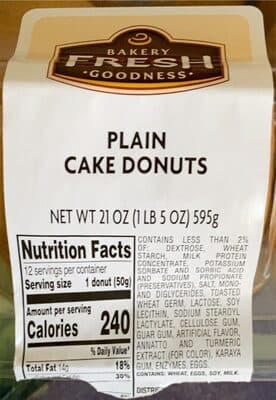 Plain Cake Donuts