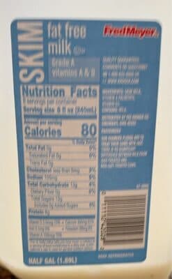 Skim Fat Free Milk