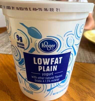 Blended Grade A Lowfat Yogurt, Plain