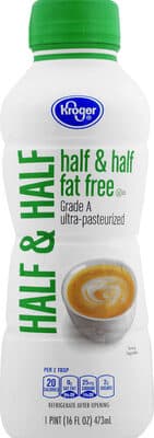 Half & Half Fat Free