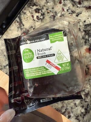 Simple Truth Organic, Natural Bison Sirloin Steak