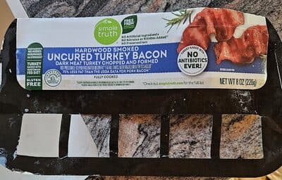 Uncured Hardwood Smoked Turkey Bacon