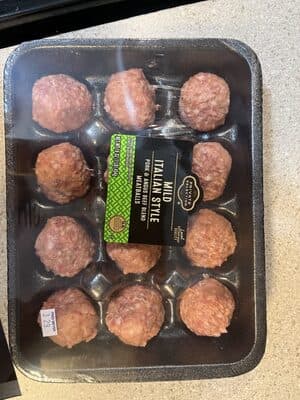 Mild Italian Style Pork & Angus Beef Blend Meatballs
