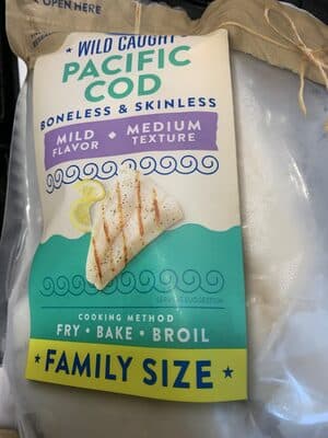 Wild Caught Pacific Cod Boneless & Skinless Mild Flavor