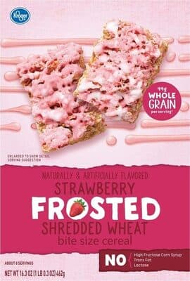 Strawberry Frosted Shredded Wheat Bite Size Cereal