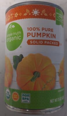 100% PURE SOLID PACKED PUMPKIN
