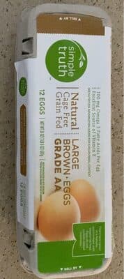 Natural Cage Free Grain Fed Brown Eggs Grade AA