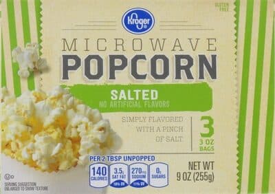 Salted Microwave Popcorn