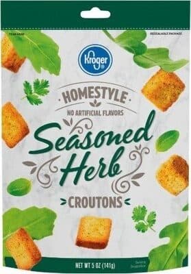 Homestyle seasoned herb croutons