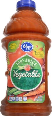 100% VEGETABLE JUICE, VEGETABLE