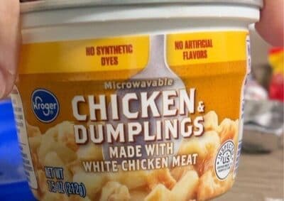 Microwavable Chicken & Dumplings