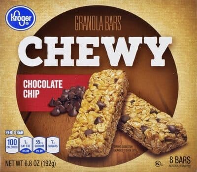 Chewy Chocolate Chip Granola Bars