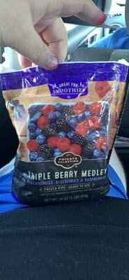 Triple Berry Blend of Sweet and Tart Blackberries, Blueberries and Red Raspberries Medley