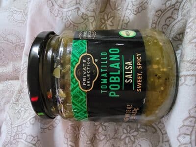 Tomatillo Poblano Salsa