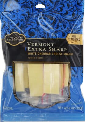 Private Selection, Vermont Extra Sharp White Cheddar Cheese Snack