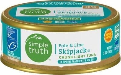 Pole & line skipjack chunk light tuna with sea salt