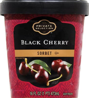 Black cherry sorbet