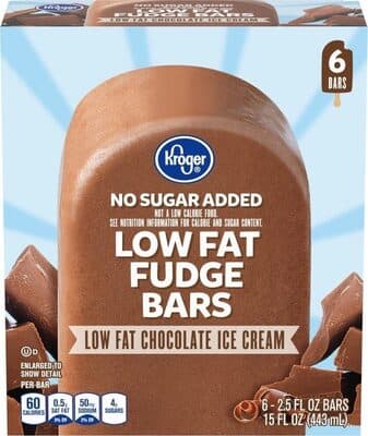 Low fat fudge bars