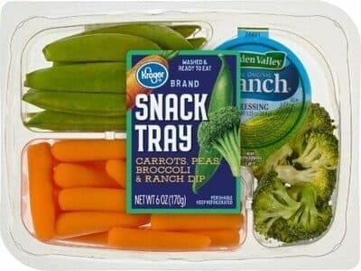 Veggie Tray With Snap Peas