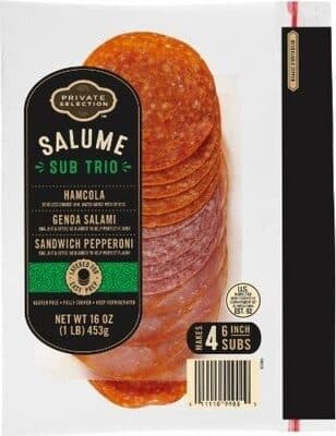 Salume sub trio lunch meat