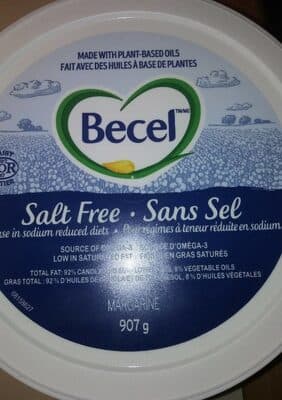 Margarine sans sel