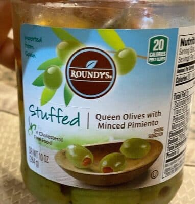 QUEEN OLIVES WITH MINCED PIMIENTO
