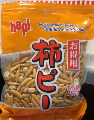 Japanese Rice Crackers Chili Bits and Peanuts