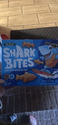 Shark Bites Shark Shaped Breaded Fish Sticks