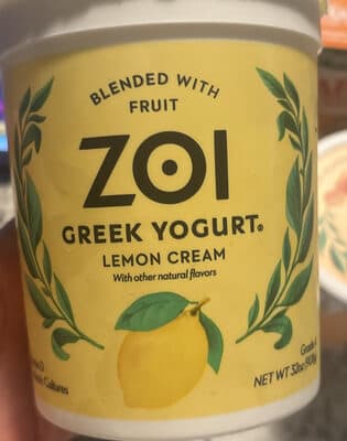 Greek Yogurt, Lemon Cream