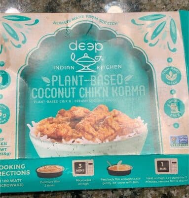 Plant based coconut chik’n korma