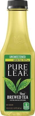 Pure leaf iced tea green tea unsweetened