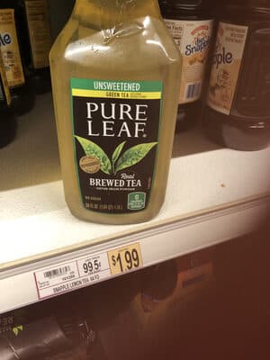 Unsweetened Real Green Brewed Tea