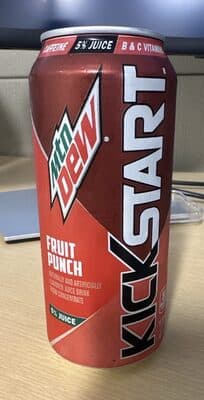Energizing Fruit Punch Flavored Sparkling Juice Beverage From Concentrate