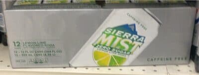 Lemon Lime Flavored Caffeine Free Zero Sugar Soda