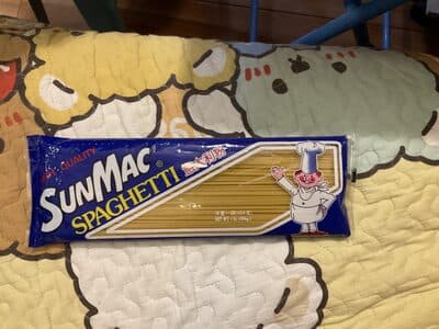 Sun man spaghetti