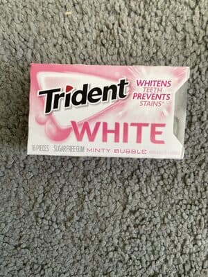 Minty Bubble White Sugar Free Gum