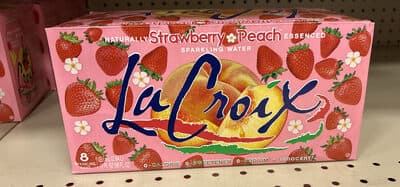 Strawberry Peach Sparkling Water