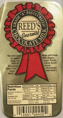 Reed’s gourmet chocolate milk