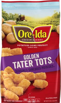 Gluten Free Golden Tater Tots Seasoned Shredded Potatoes