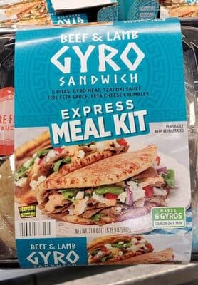 Beef and Lamb Gyro sandwich