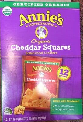 Cheddar Squares Baked Snack Crackers