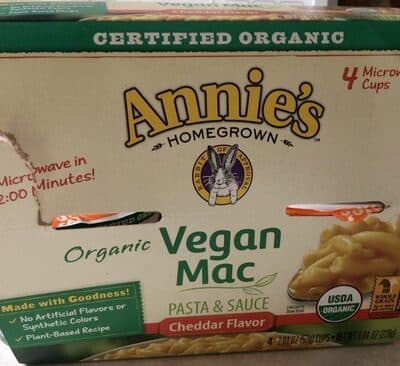 Cheddar Flavor Organic Vegan Mac Pasta & Sauce